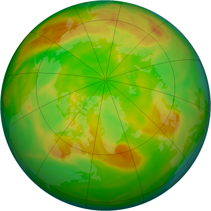Arctic ozone map for 30 May 2015